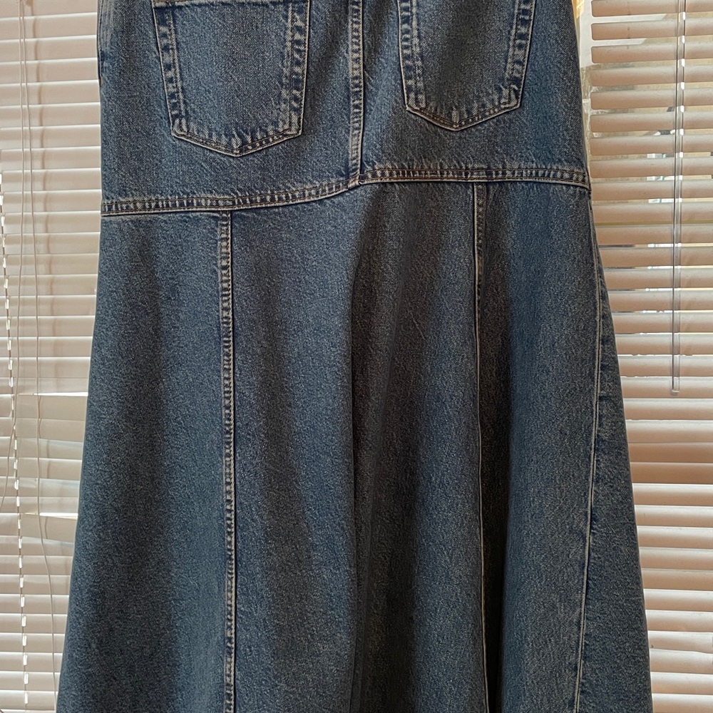 Denim A-Line Skirt